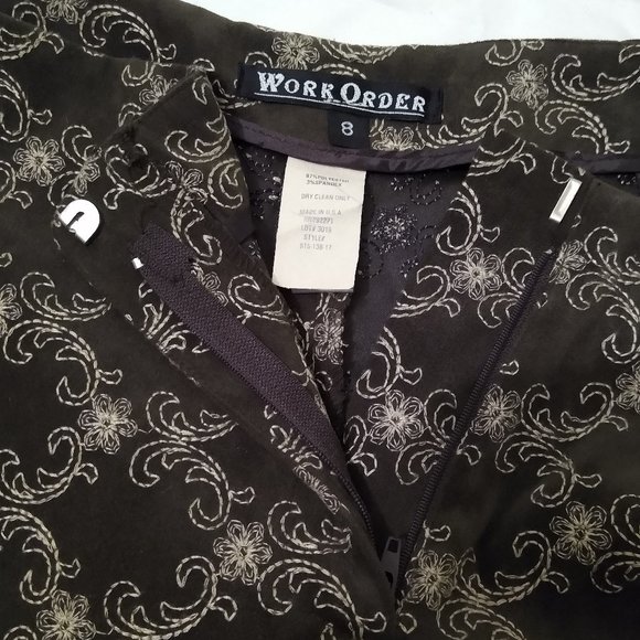 Brown & gold pants w/ embroidered pattern🤎💛 - Picture 3 of 5